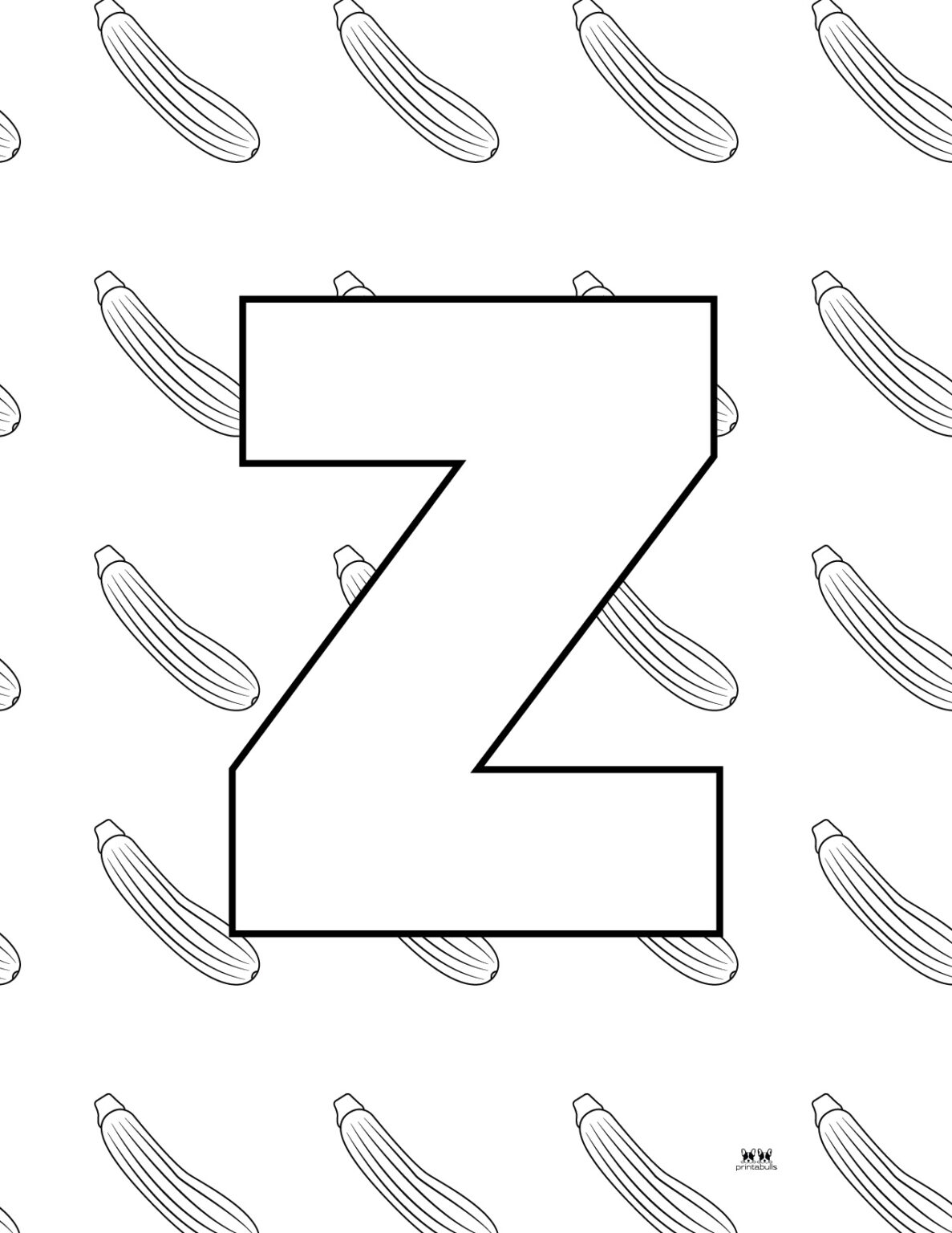 Letter Z Coloring Pages 15 FREE Pages Printabulls