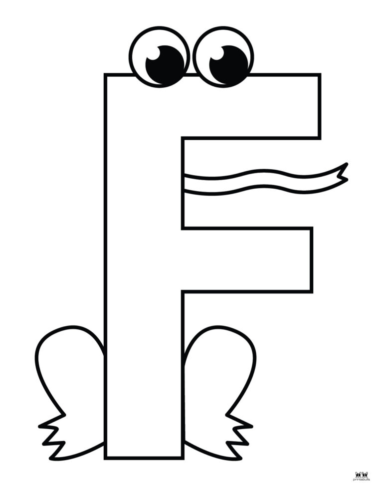 Letter F Coloring Pages - 15 FREE Pages | Printabulls