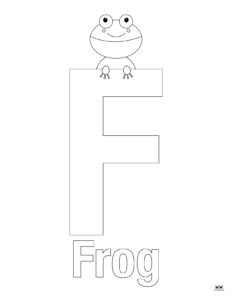 Letter F Coloring Pages - 15 FREE Pages | Printabulls