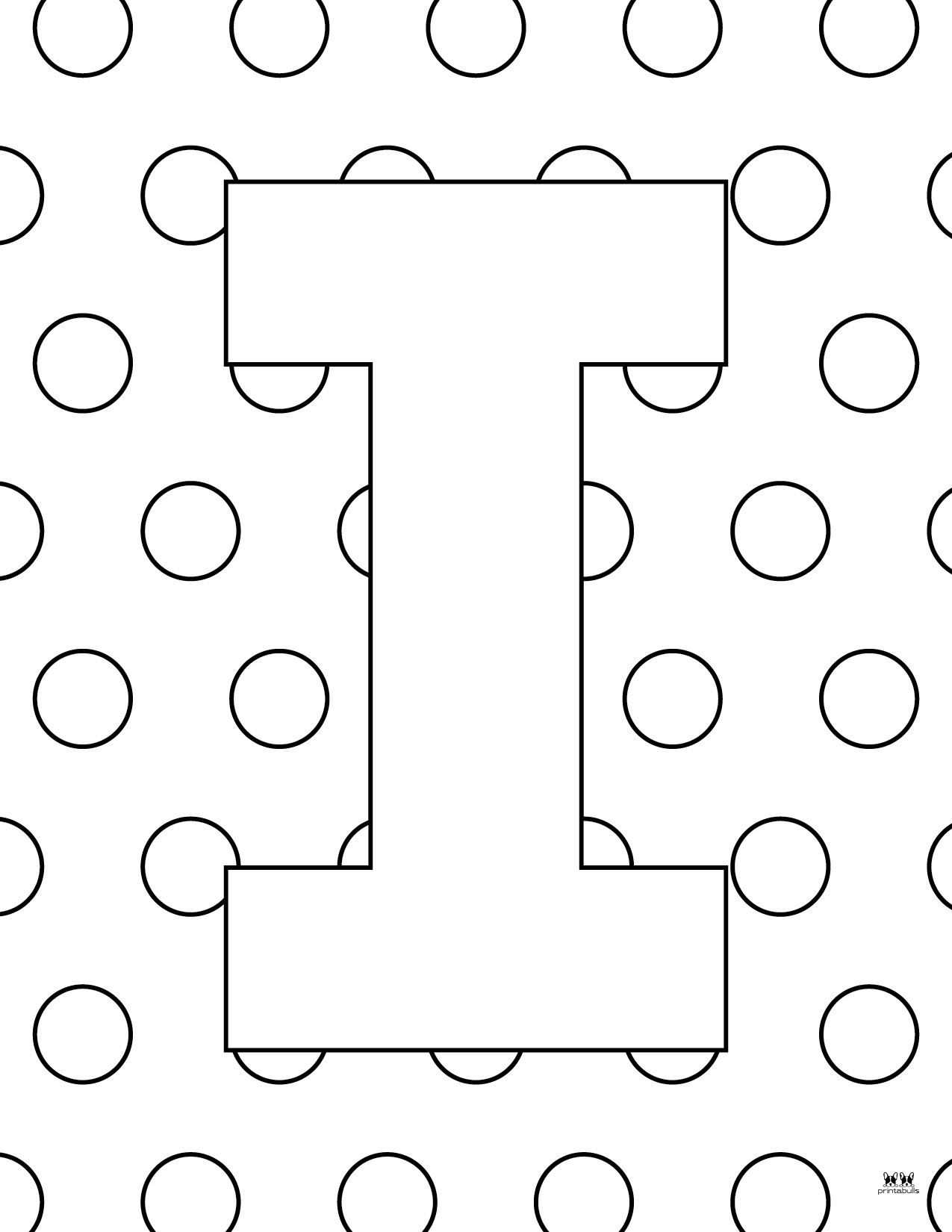 Letter I Printable Coloring Pages