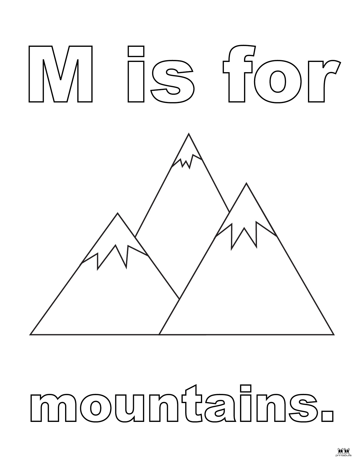 Letter M Coloring Pages - 15 FREE Pages | Printabulls