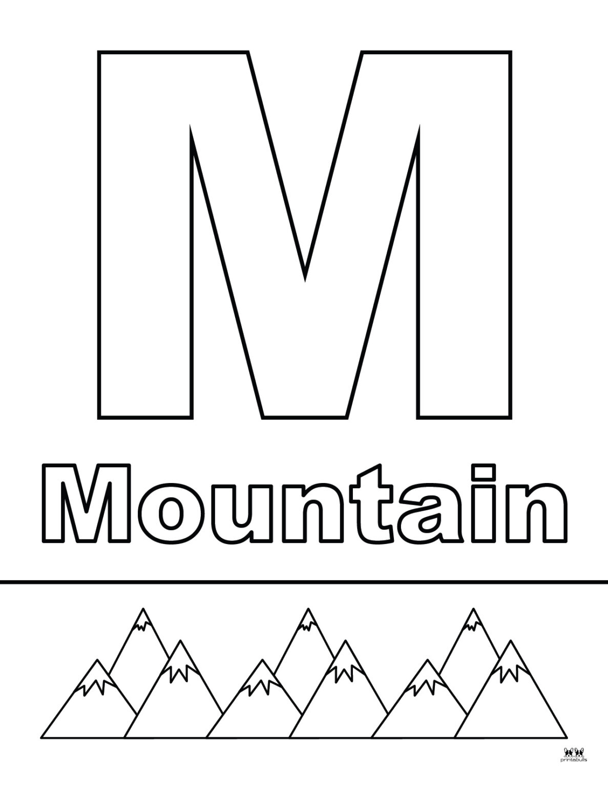 Letter M Coloring Pages - 15 FREE Pages | Printabulls