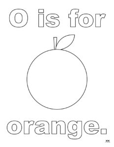 Letter O Coloring Pages - 15 FREE Pages | Printabulls