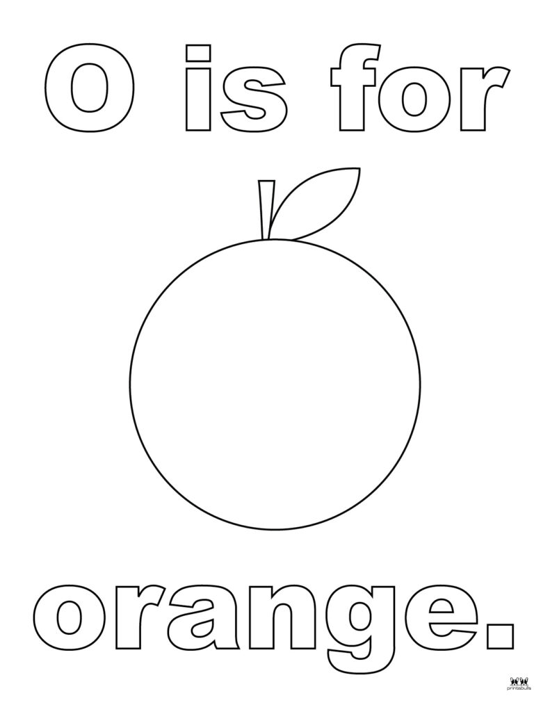 Letter O Coloring Pages - Google Eyes image - ReadingVine