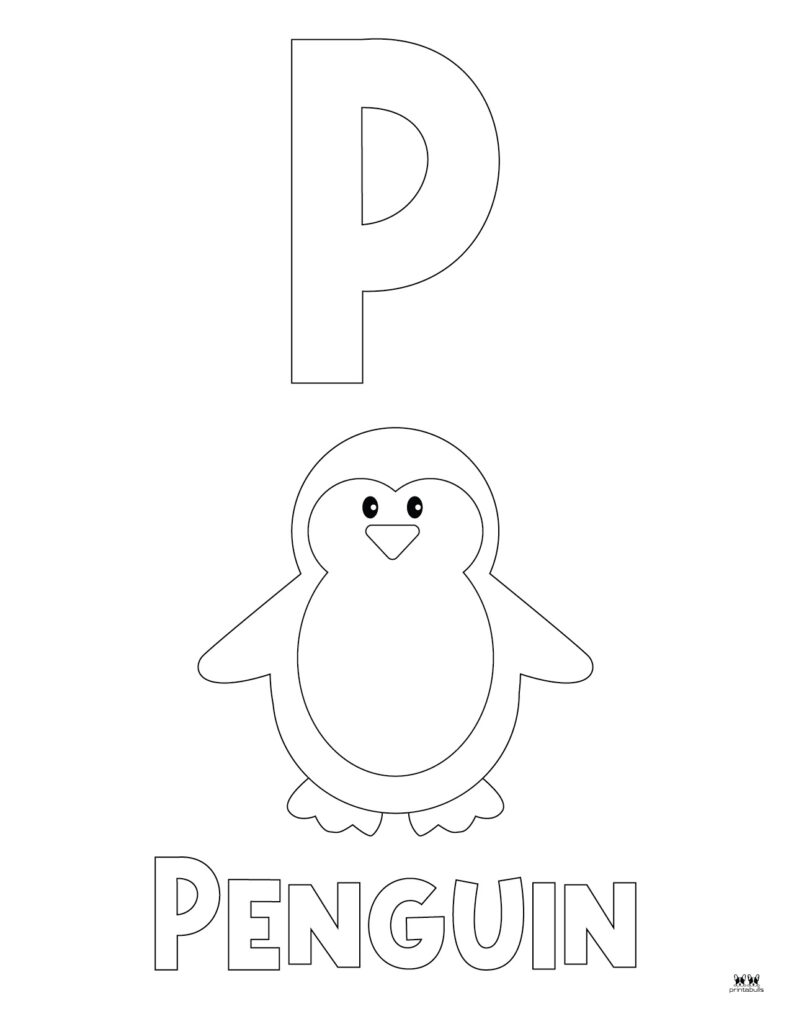 Printable-Uppercase-Letter-P-Coloring-Page-2