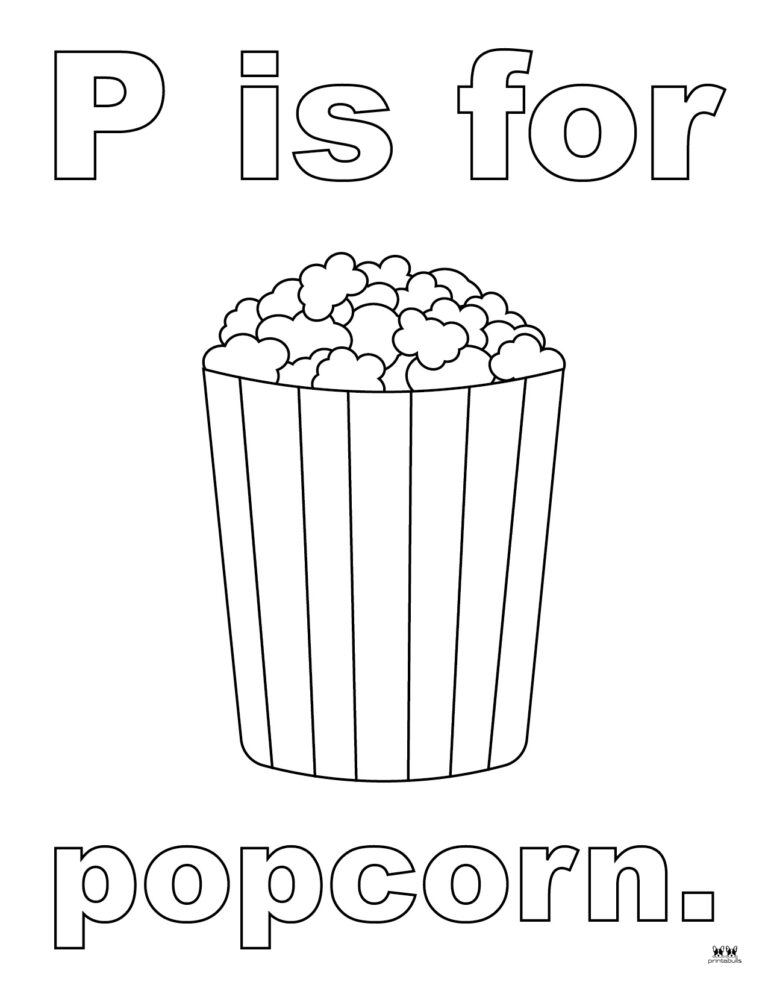 Letter P Coloring Pages - 15 FREE Pages | Printabulls