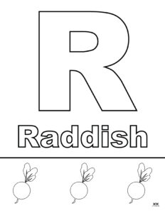 Letter R Coloring Pages - 15 FREE Pages | Printabulls