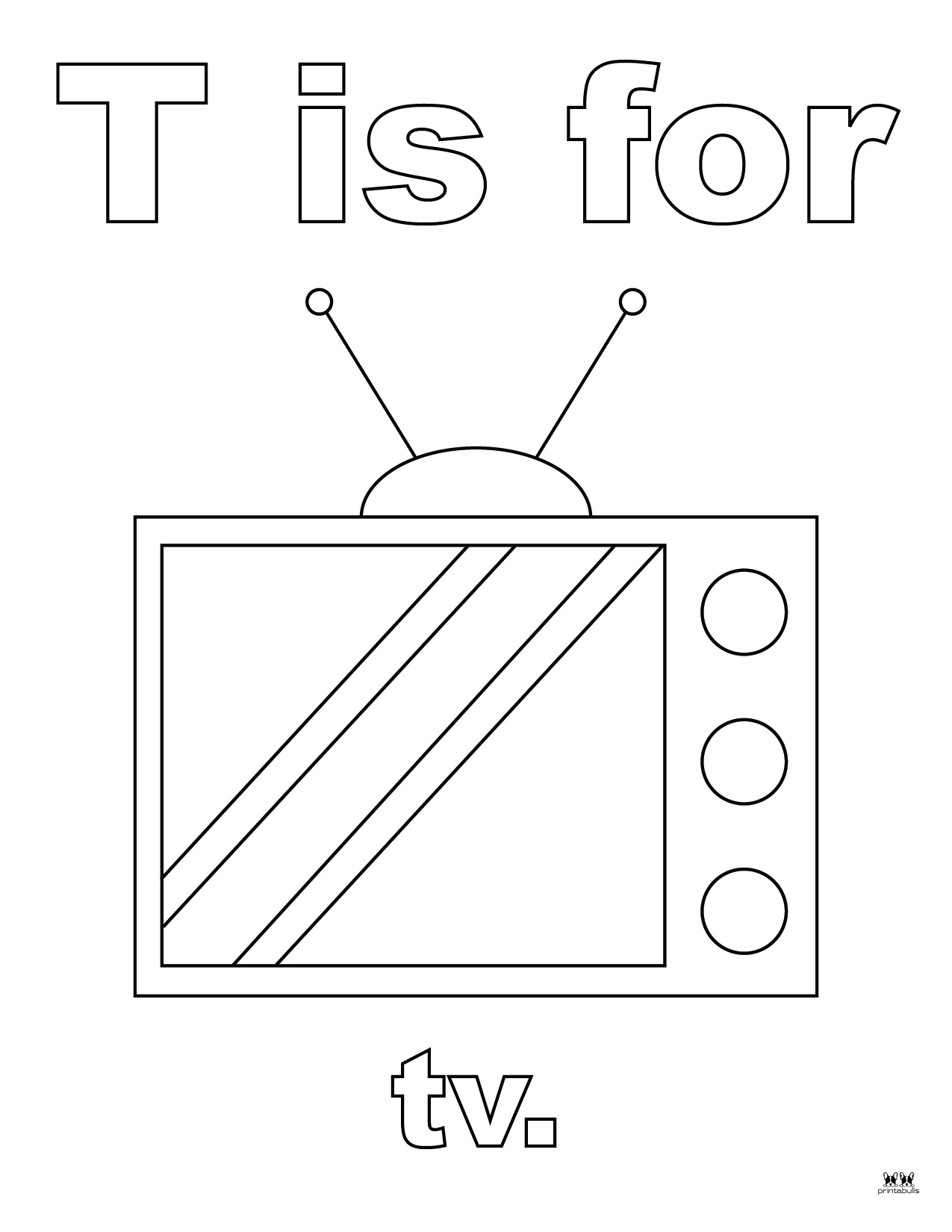 Letter T Coloring Pages - 15 FREE Pages | Printabulls