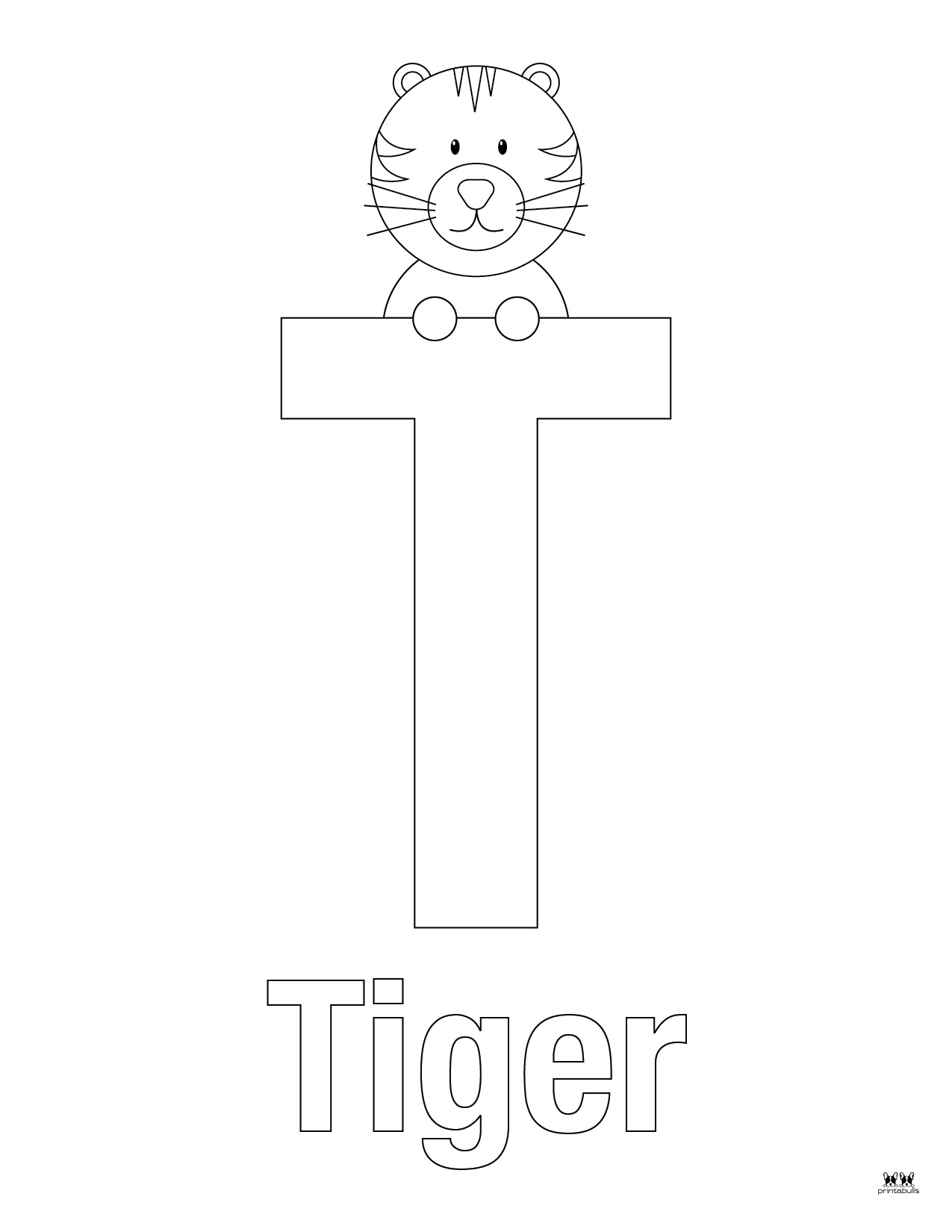 Letter T Coloring Pages - 15 FREE Pages | Printabulls