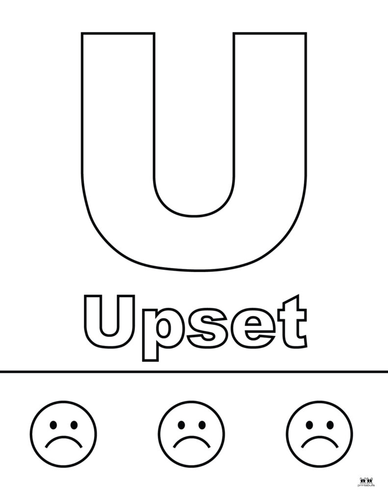 🖍️ Alphabet Lore Letter U - Printable Coloring Page for Free