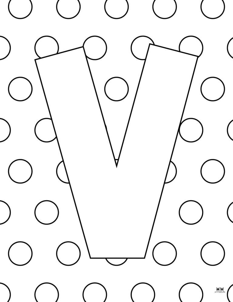 Letter V Coloring Pages - 15 FREE Pages | Printabulls
