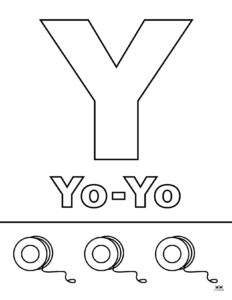 Letter Y Coloring Pages - 15 FREE Pages | Printabulls