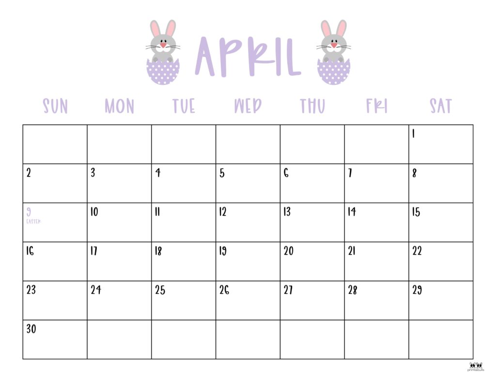 April 2023 Calendars - 50 FREE Printables | Printabulls