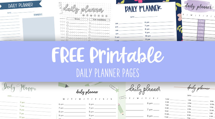 Hourly/Daily Planner Inserts for A5 Planners 