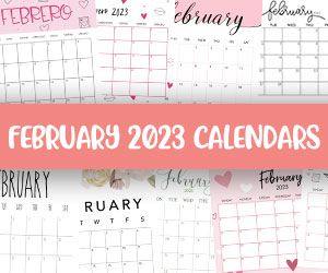 printable february 2023 calendars