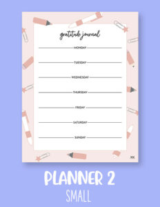 Gratitude Journal Planner Pages - 2024 Planner Pages | Printabulls