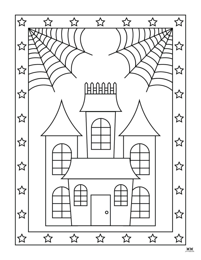 Haunted House Coloring Pages - 25 FREE Pages | Printabulls