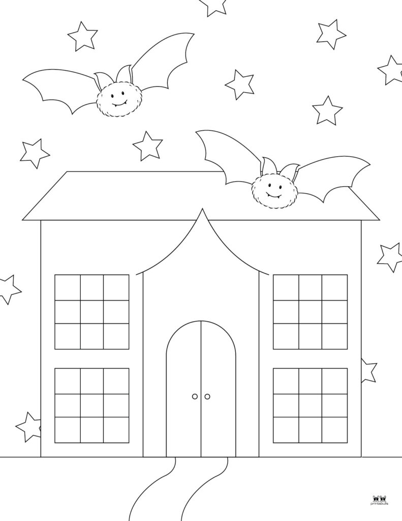 Printable-Haunted-House-Coloring-Page-3