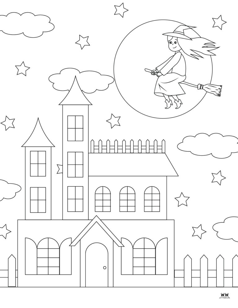 Haunted House Coloring Pages - 25 FREE Pages | Printabulls