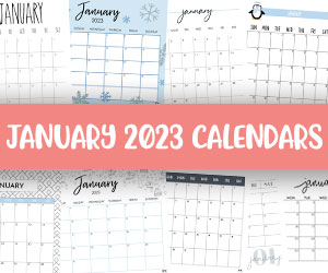 printable january 2023 calendars