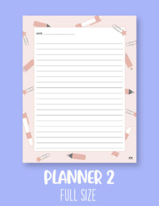 Journal Planner Pages - FREE 2025 Planner Pages | Printabulls