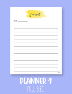Journal Planner Pages - FREE 2025 Planner Pages | Printabulls