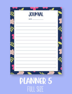 Journal Planner Pages - FREE 2025 Planner Pages | Printabulls