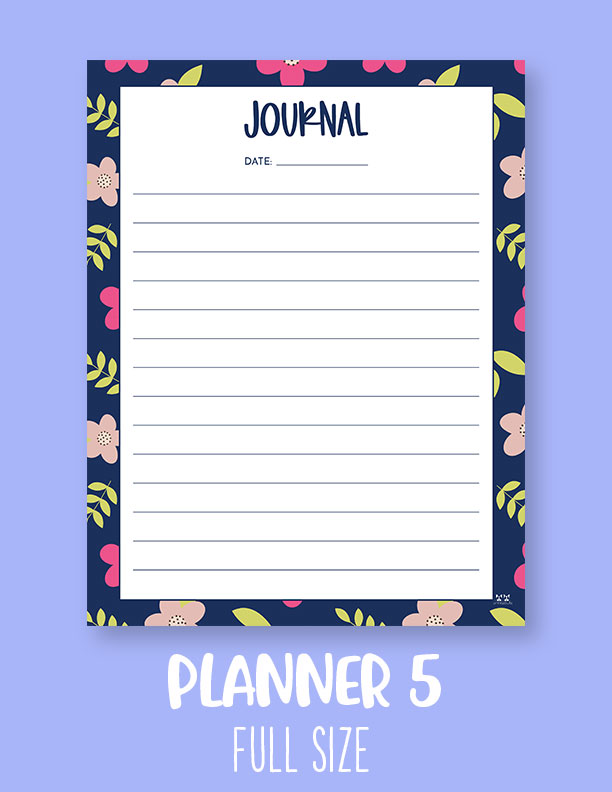 Journal Planner Pages - FREE 2024 Planner Pages | Printabulls