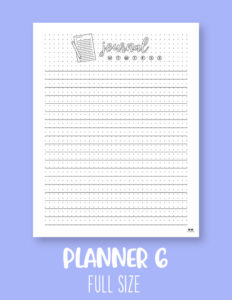 Journal Planner Pages - FREE 2025 Planner Pages | Printabulls