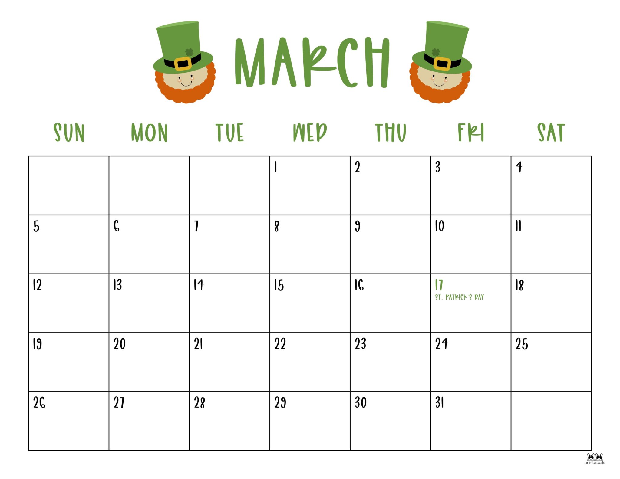 March 2023 Calendars 50 FREE Printables Printabulls