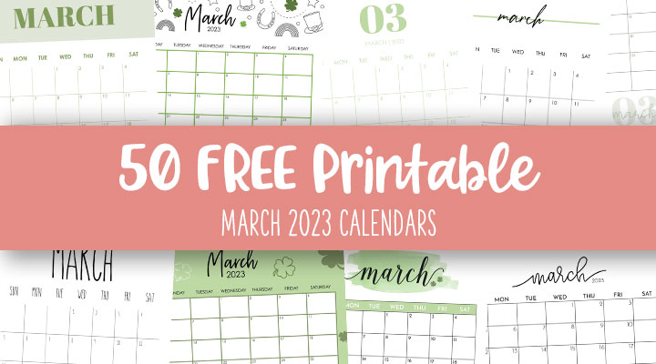 March 2023 Calendars - 50 FREE Printables | Printabulls March 2023 Calendars - 50 FREE Printables | Printabulls