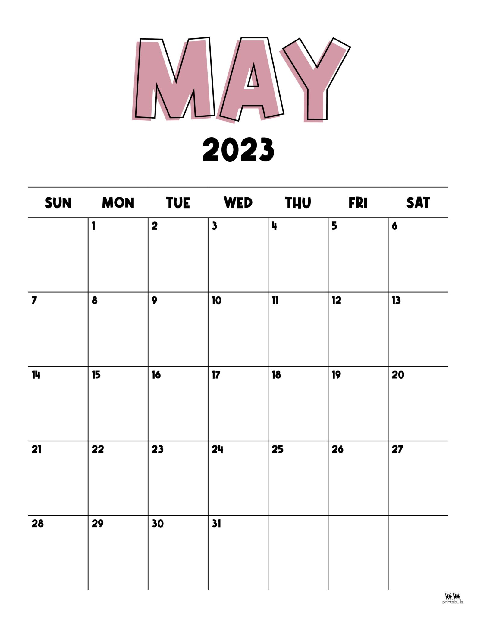 May 2023 Calendars 50 FREE Printables - Printable May 2023 Calendar 22 1583x2048 