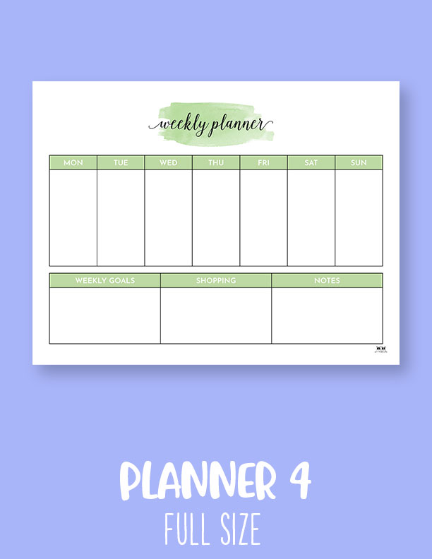 Weekly Planner Pages - FREE 2024 Planner Pages