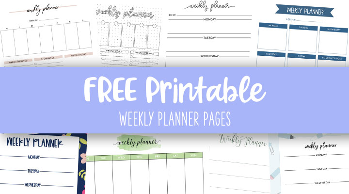 Printable Weekly Planner No. 3 – Puffin Pages Co