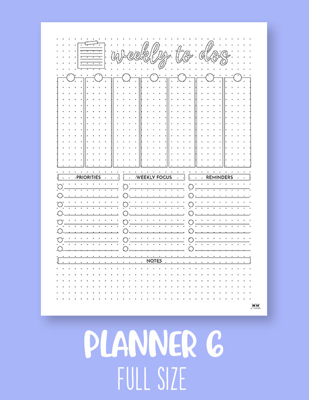 To Do List Planner Pages - FREE 2024 Planner Pages | Printabulls