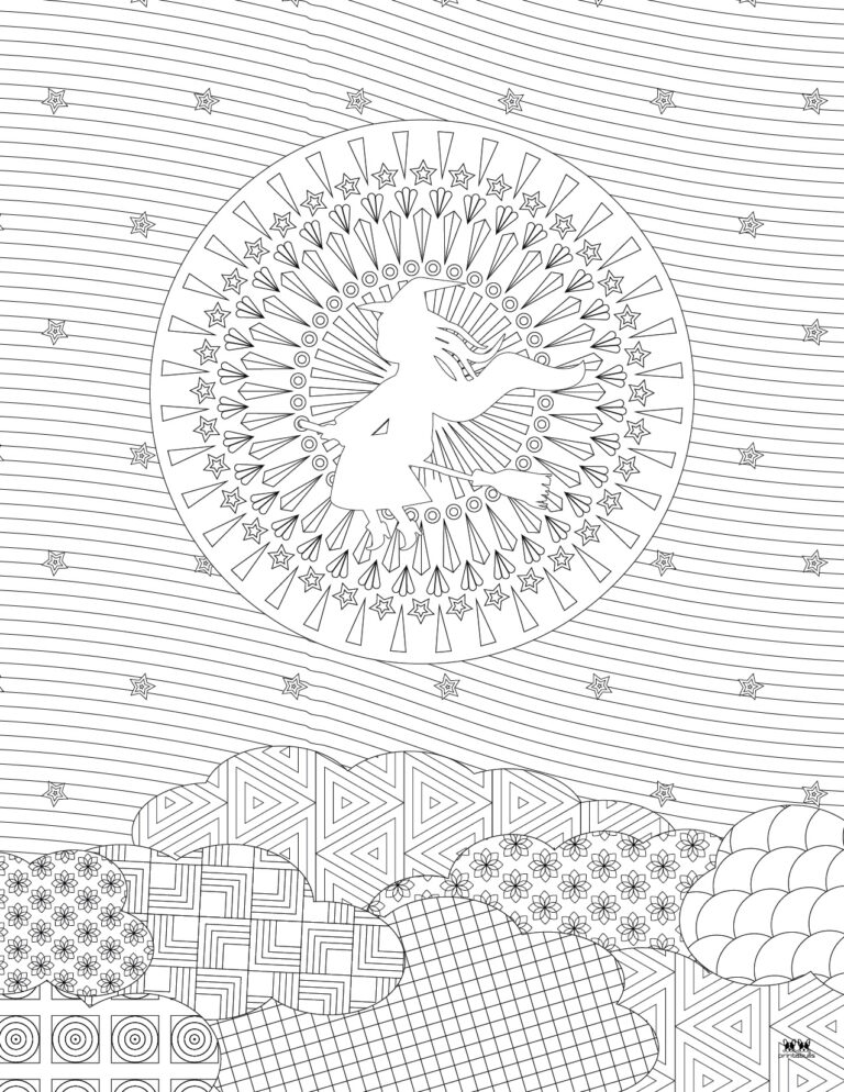 Witch Coloring Pages - 25 FREE Printable Pages | Printabulls