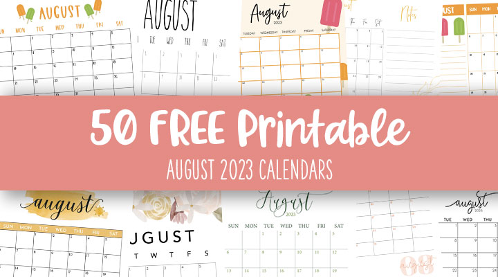 August 2023 Printable Calendar Get Calendar 2023 Update