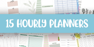 printable hourly planners