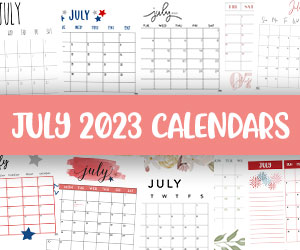 printable july 2023 calendars