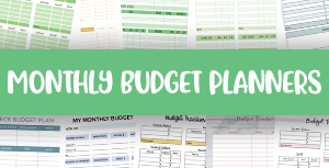 printable monthly budget planners