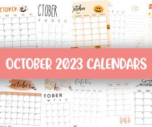 printable october 2023 calendars