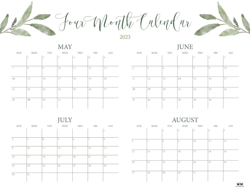 Printable-2023-Four-Month-Calendar-14