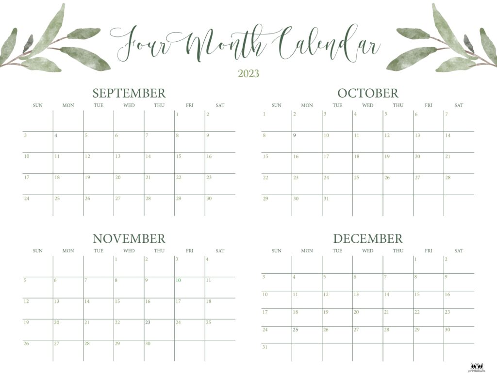 Printable-2023-Four-Month-Calendar-26