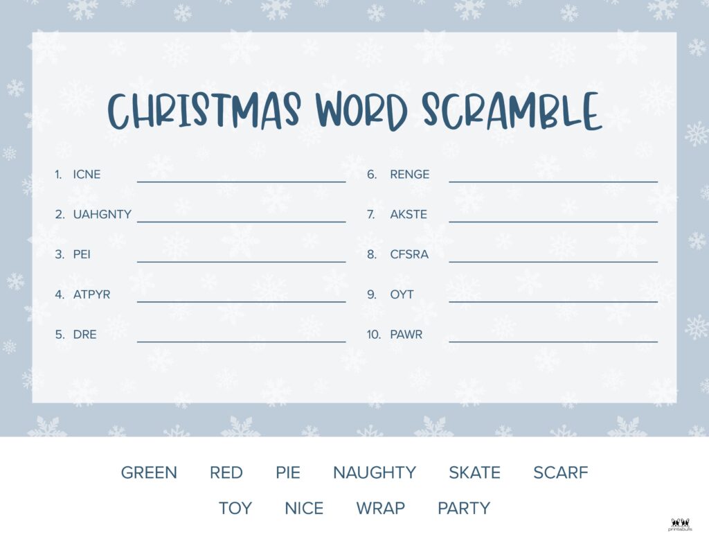Printable-Christmas-Word-Scramble-Easy-5