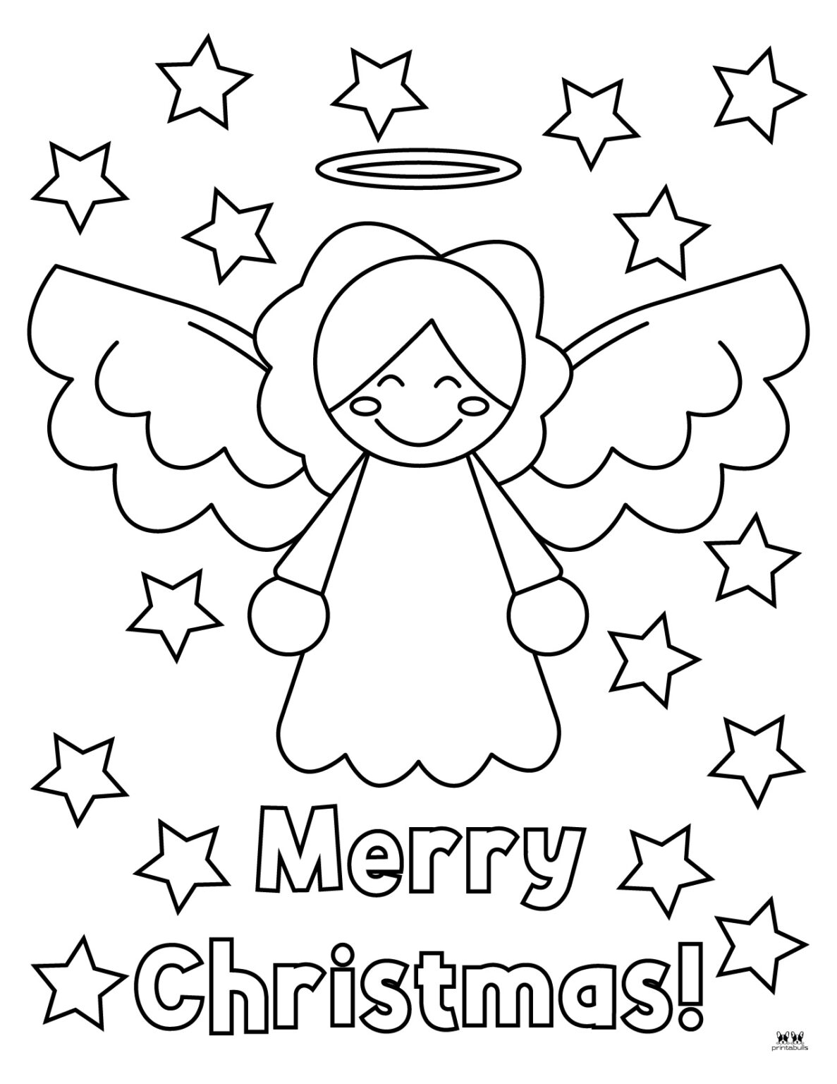 Merry Christmas Coloring Pages - Printable Merry Christmas Coloring Page 7 1187x1536 