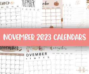 printable november 2023 calendars
