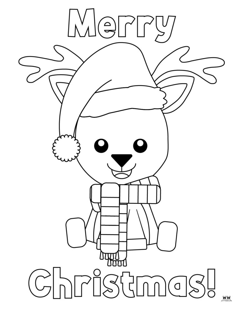 Reindeer Coloring Pages - 30 FREE Printable Pages | Printabulls