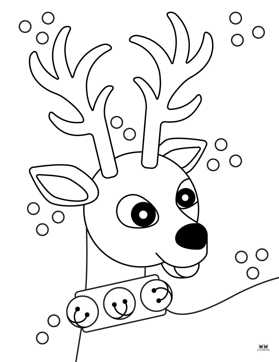 Printable Reindeer Coloring Pictures