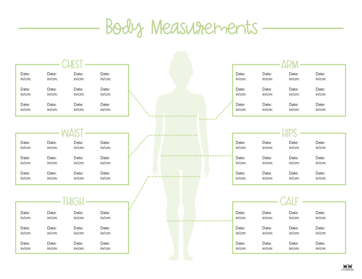 Body Measurement Charts FREE - Printable Body Measurement Chart 10 1536x1187 