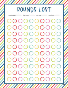 Weight Loss Trackers - 29 FREE Printables | Printabulls